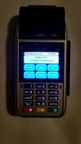 First Data FD410 Wireless Credit Card Machine W/EMV Reader GPRS.