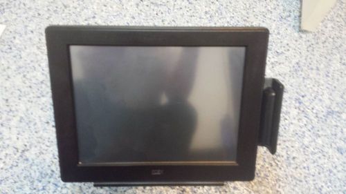 POSX XTS 4000 touchscreen POS monitor with card reader attachment