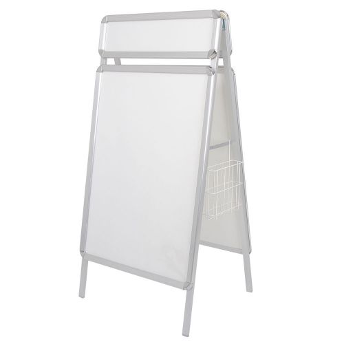 New Double Side A-Frame Top Slid Professional Poster Stand Street Sign Sidewalk