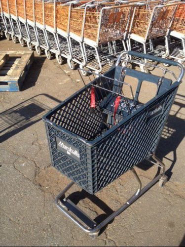 Shopping Carts LOT 10 Mini Dollar Store Small Used Fixtures Dark Blue Baskets