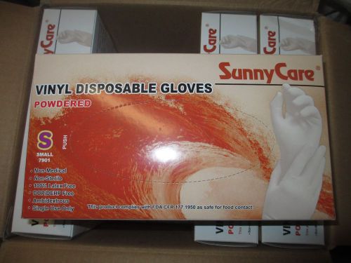 Vinyl Disposable Powdered Gloves Small
