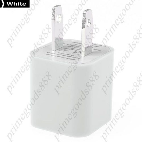 Universal USB Pin Plug US Power Adapter AC Wall Charger Charge Plugs White
