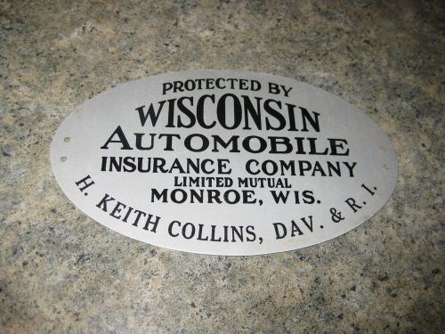 Wisconsin Automobile Insurance Company Limited Mutual Monroe WI advertising sign