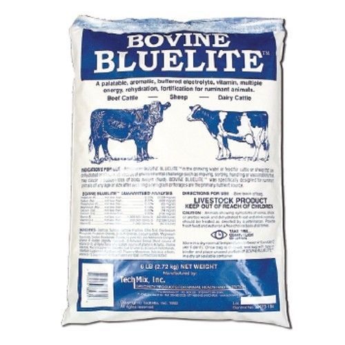 Bovine Bluelite 6lb Electrolyte Energy Vitamin Rehydrate Stressed Sheep Cattle