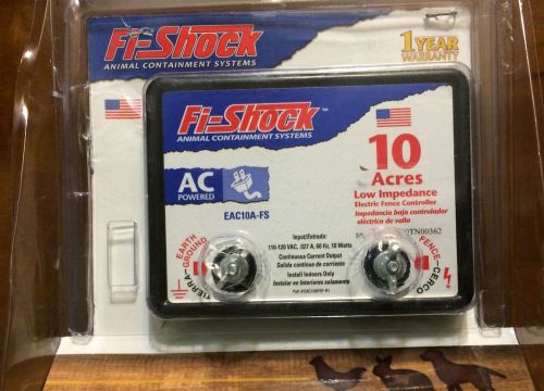 Fi-Shock EAC10A-FS Electric Fence Charger AC-Powered 10 Acre Small Animal NIOP