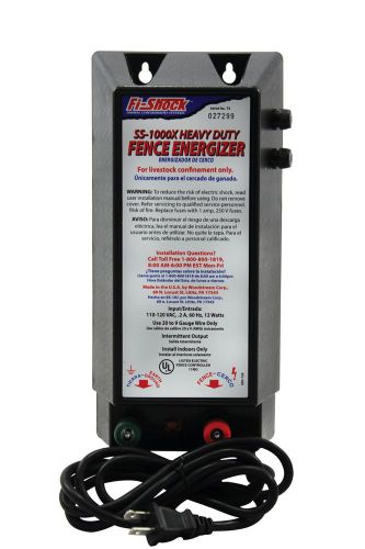 Fi-Shock SS-1000X AC Powered Heavy Duty 20 Mile Electric Fence Charger