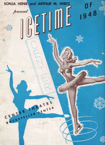 VINTAGE EPHEMERA ? 88AA  1948 SONJA HENIE ARTHUR WIRTZ PROGRAM ROCKEFELLER CTR