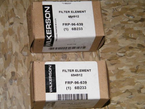 WILKERSON FRP-96-639 FILTER ELEMENTS QTY:2 694912 6b233