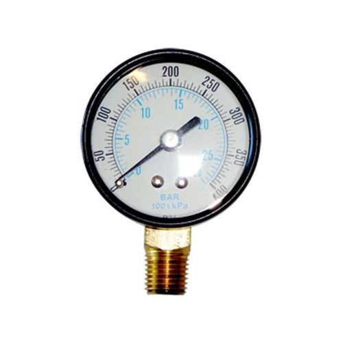 2 inch 400 psi 1/4 inch npt bottom mount pressure gauge g2012-400 for sale