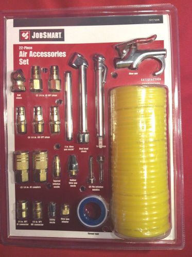 Jobsmart 22-piece air accessories set - blow gun couplers connectors plugs chuck for sale