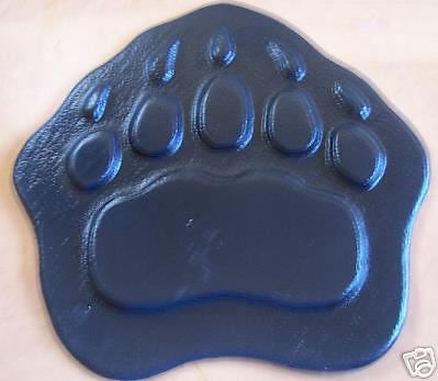 Cement stamp grizzly bear paw 13&#034; border art stamps for sale