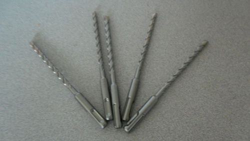 5 new milwaukee 48-20-7431 sds plus  1/4&#034; x 4&#034; x 6&#034; concrete hammer drill bits for sale