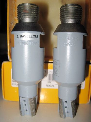 Z.BAVELLONI  1/2 GAS MALE GRANITE OR GLASS  CNC FINGERBITS NEW