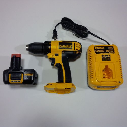 New dewalt dcd760 18v 1/2 cordless drill driver, dc9181 battery,charger 18 volt for sale