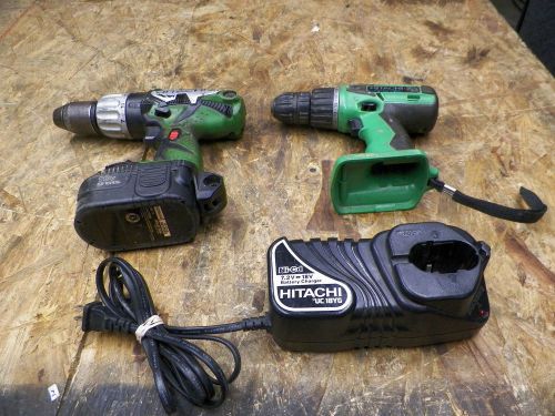 2 - Hitachi - DV18DL / DS14DVF - Drills 1 Battery and Charger (Lot 3820)