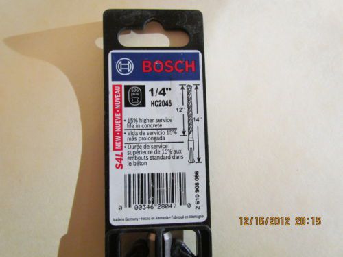 Bosch sds plus 1/4&#034;- 14&#034;  rotary hammer bit- new for sale