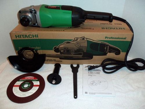 New Hitachi 7&#034; Angle Disc Grinder 8,500RPM 110V w/ Wrench and Disc NIB G18SE3
