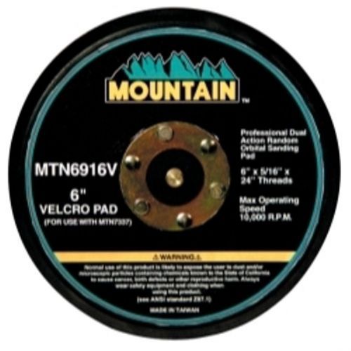New mountain grinder velcro backing pad, 6&#034; diameter, 5/16&#034; x 24 thread stud for sale