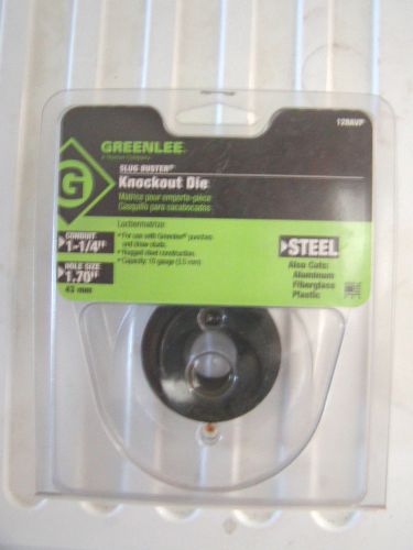 Knockout die, greenlee slug buster ko die 1.70” hole size #128avp for sale