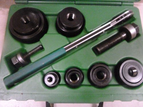 GREENLEE Knockout Punch Set 7238SB  With Ratchet Wrench  Driver 1/2&#034; to 2&#034;