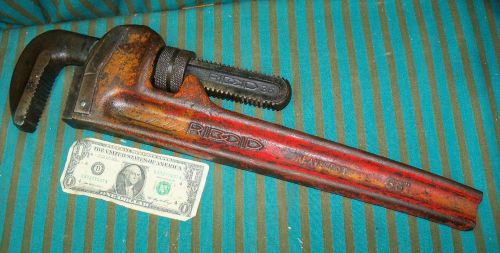Ridgid 36&#034; pipe wrench 4&#034; capacity heavy duty short handle for sale