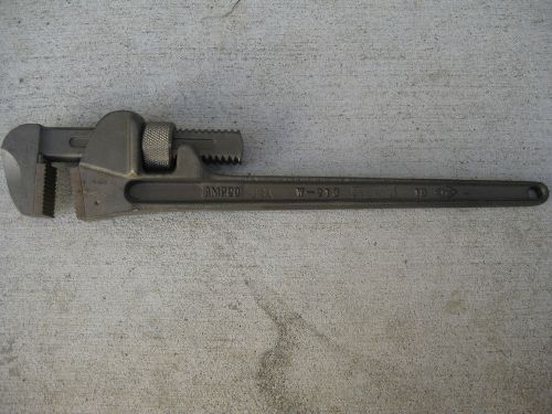AMPCO W-213 18&#034; Non Sparking Bronze Straight Pipe Wrench