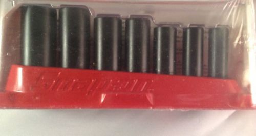 Snap-on 7pc deep impact socket set 3/8 7/16 1/2 9/16 5/8 11/16 3/4 for sale