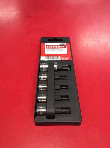 Craftsman 5-pc tamper-proof torx bit socket set model # 942616 for sale