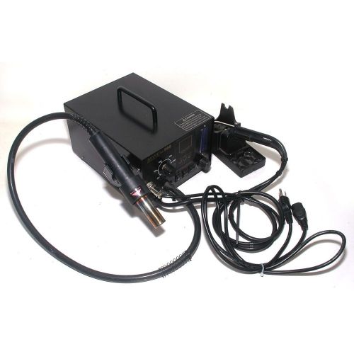 Soldering station aoyue 968 hot air with soldering iron + smoke absorber, tested for sale