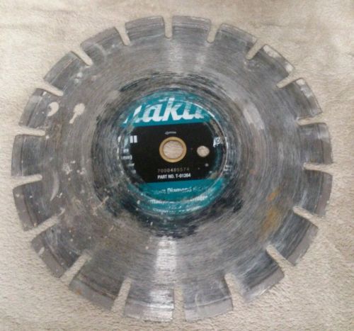 Used once makita t-01264 12&#034; diamond blade (lp1032287) contractor construction for sale