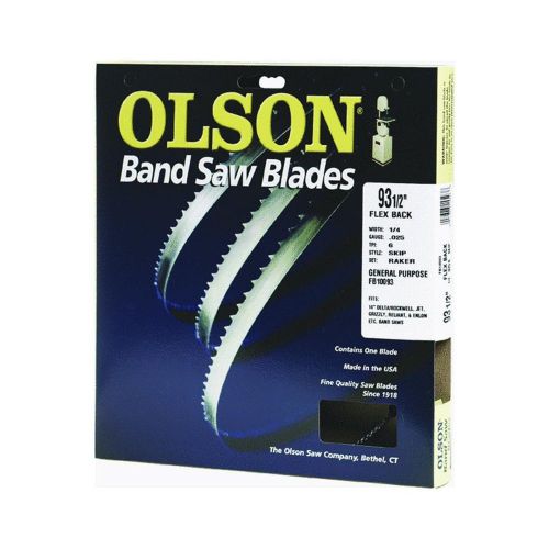 New olson saw fb23193db 1/2 by 0.025 by 93-1/2-inch hefb band 3 tpi hook saw for sale