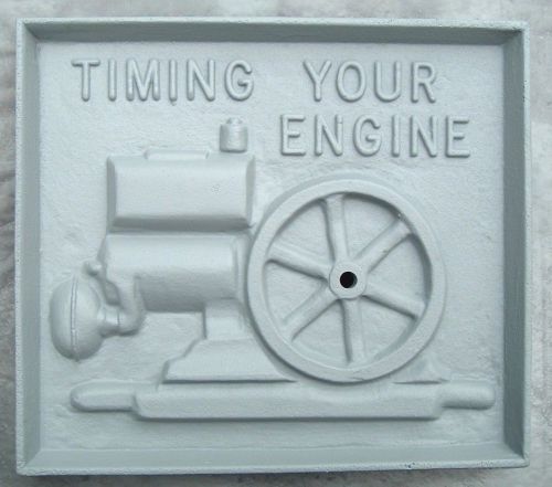 ANTIQUE OLD HIT &amp; MISS GAS ENGINE NOVELTY CLOCK TIMING YOUR ENGINE