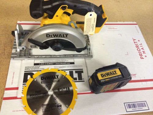 New Dewalt DCS391B 20V Cordless Circular Saw &amp; Blade + DCB200 Battery 3.0AH