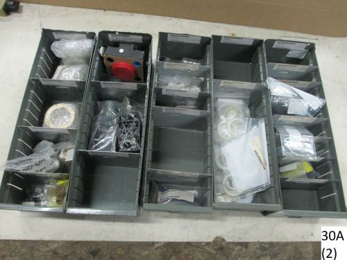 Grab box of tools/harware/metal supplies &amp; equipment (2) for sale