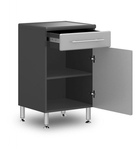 Ulti-mate ga-03pc 1-drawer base cabinet silver for sale