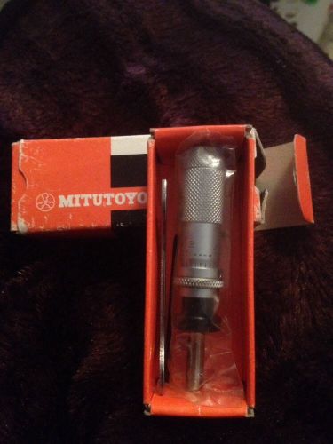 Mitutoyo 148-852 micrometer head, zero-adjustable thimble, 0-0.5&#034; range, 0.001&#034; for sale
