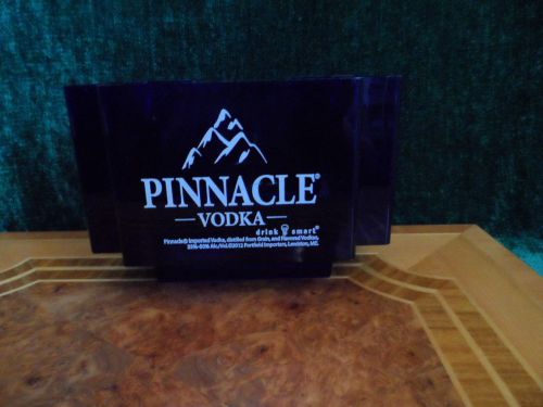 PINNACLE Vodka NAPKIN STRAW Barware Condiment Caddy Retail Bar
