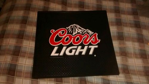 NEW Coor&#039;s Light 14&#034; x14&#034; Rubber Bar mat!!