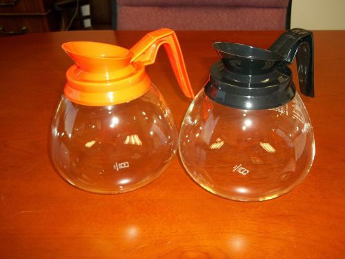 2 Pack -12 Cup Commercial Coffee Pots/Carafes/Decanters for Bunn-Regular &amp; Decaf