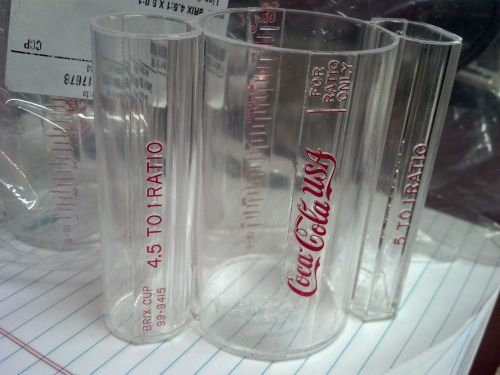 COCA-COLA SODA Brixing Cup  4.5 to1  AND  5.0  to 1 Ratio, COKE MIX CUP, 15507