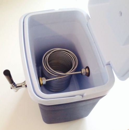 Portable Kegerator Beer Jockey Box keg Single Faucet Draw Box Couplers Kit