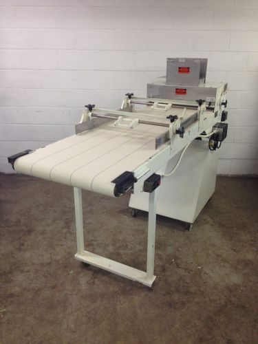 Acme sp88-5 table dough sheeter roller w/ saddle and 3 molding attachments for sale