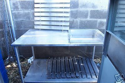 Donuts glazing table, all stainless steel, with racks and pan 900 items on e bay for sale
