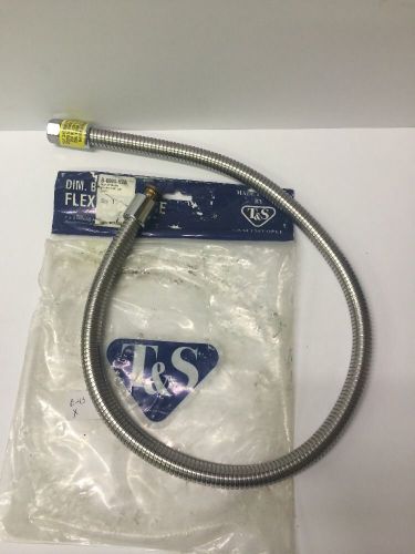 T&amp;S B-0044-H2A 44&#034; Flexible Stainless Steel Hose, Less Handle, without washer