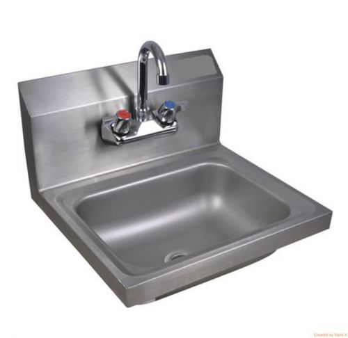 COMMERCIAL KITCHEN wallsink 10X14 with faucet and drain