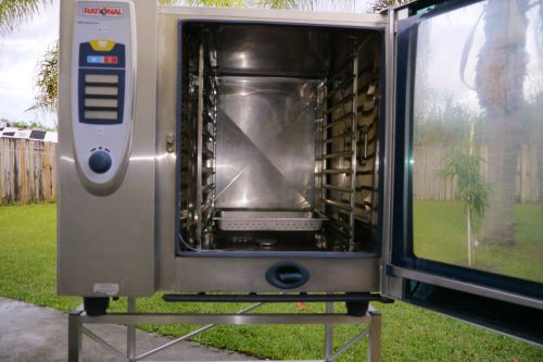 2006 rational scc 102g combi steamer convection oven with stand  120v scc102g for sale