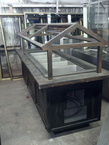 2 hot well and 1 cold well buffet line with sneeze guard for sale