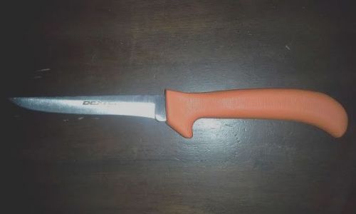 5-inch stiff, wide utility/boning knife. sani-safe by dexter russell# ep155whg. for sale