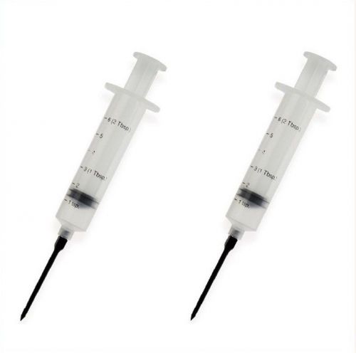 2 pieces progressive flavor injectors plastic 2 tbsp (1 oz) injector lgfi-30 new for sale