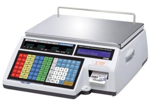 CAS CL5000B Label Printing Scale 60 lb Dual Range,NTEP,Legal For Trade,New